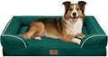 Comfort Expression Large Dog Beds Waterproof Orthopedic Foam Dog Sofa Beds Comfy Pet Bed with Washable Removable Cover & Non-Slip Bottom(Large,Emerald)