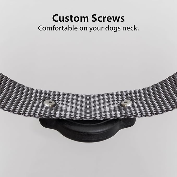 Elevation Lab TagVault™ Compact AirTag Dog Collar Mount (4 Pack) - IP68 Waterproof, Doesn't Dangle, Fits All Width Collars