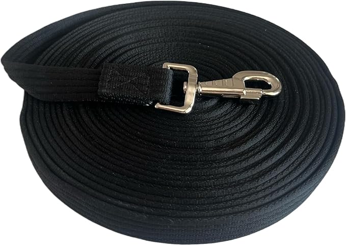 Premium Horse Training Lunge Line with Alloy Trigger Buckle for Accurate Equestrian Training of 26 Foot (8 Meters)
