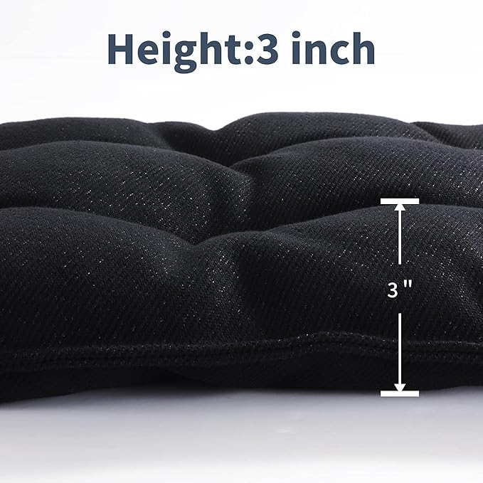 MABOZOO Chew Proof Indestructible Dog Beds for Aggressive Chewers,Durable Dog Crate Pad,Washable Tough Pet Mats for Kennel,Black,M 18x29 in