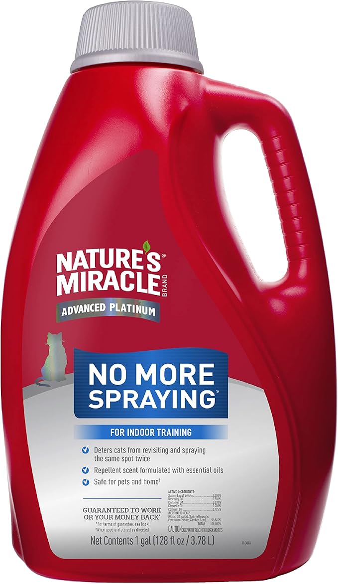 Nature's Miracle Advanced Platinum No More Spraying, 24 Ounces, Helps Discourage Repetitive Cat Spraying