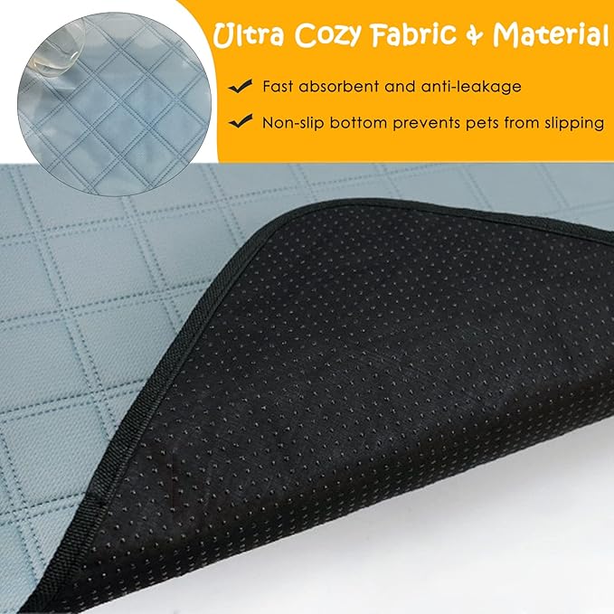 2 Pack Guinea Pig Cage Liners Washable Guinea Pig Bedding Waterproof | Super Absorbent | Non Slip | Reusable Guinea Pig Pee Pads for Small Animals Rabbit Hamster Rat - for Midwest 48" x 24"