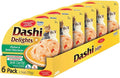 INABA Dashi Delights for Cats, 2.5 Ounce Cup, 6 Cups Total, Chicken & Bonito Flakes Recipe