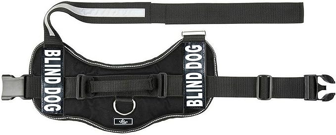 Doggie Stylz Blind Dog Harness No Pull No Escape Dog Vest for Blind Dogs Adjustable Vest with Handle Blind Dog Accessories and Patches for Training and Mobility