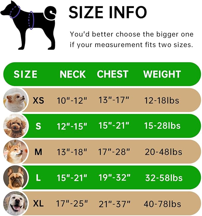 IVY&LANE No Pull Dog Harness for Large Dogs, Dog Vest Harness with Leash, Safety Belt and Storage Strap, Fully Adjustable Harness, 360° Reflective Strip, Soft Handle (Green, L)