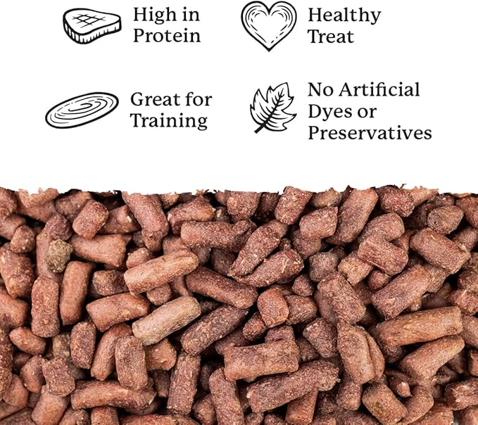 Dr. Harvey's Rabbit Bites Freeze-Dried Raw Dog Treats, Single Ingredient, All-Natural Rabbit Meat Protein for Dogs, Allergen-Free, 7 Ounces (1 Pack)