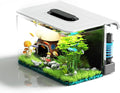 Betta Fish Tank, 2.5 Gallon Aquarium Kit with Modular Filtration, Heater, Light, Self Cleaning, Oxygenation, Small Fish Tank for Goldfish, Guppy, Shrimp