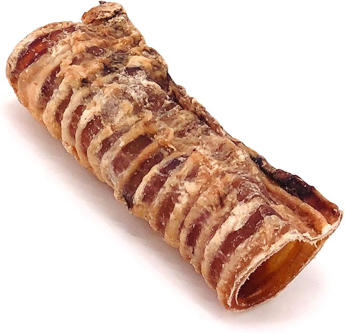 ValueBull Beef Trachea, Premium 5-6 Inch, 100 Count Bulk Pack - Natural Angus Dog Chews with Glucosamine, Chondroitin & Amino Acids