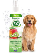 TropiClean Dog Perfume, Long Lasting Mango Kiwi Cologne, Deodorizing Spray for Smelly Dogs, After Bath Detangling Spray, Safe for Cats, 8oz.
