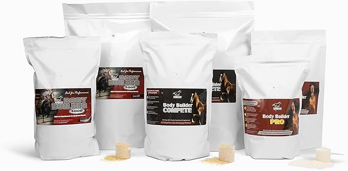 Body Builder Compete: Advanced Horse Weight Gain Supplement, Designed for Competition and Sale, 22lb Bag