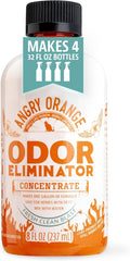 Angry Orange Pet Odor Eliminator Concentrate for Cat Urine and Smells - Fresh Scent - 8 oz (Makes 128 oz of Cleaner)
