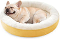 Love's cabin Donut Pet Bed Mat, 30in, Yellow, for Dogs, Soft, Durable, Anti-Slip, Water-Resistant, Washable