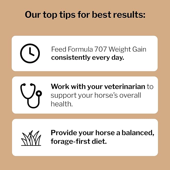 Formula 707 Weight Gain Crumble Equine Supplement, 7 lb Bag – Palatable, Calorie-Rich Nutritional Support for Hard-to-Keep and Senior Horses