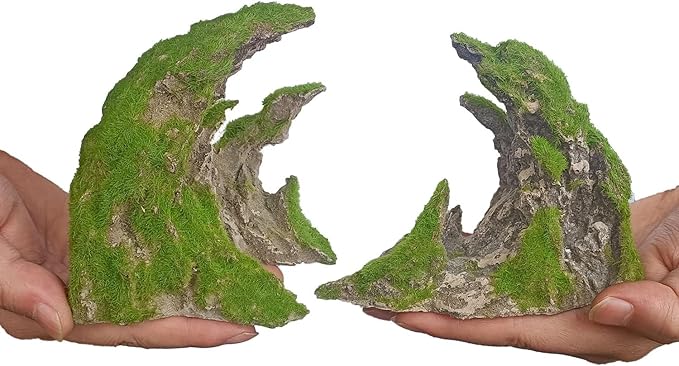 Novelsite Fish Tank Accessories, Aquarium Decorations, Scenery, Rock Ornaments - Create Aquatic Beauty with Premium Aquarium Decorations,8.5" W x 4.5" H x 3.2" D