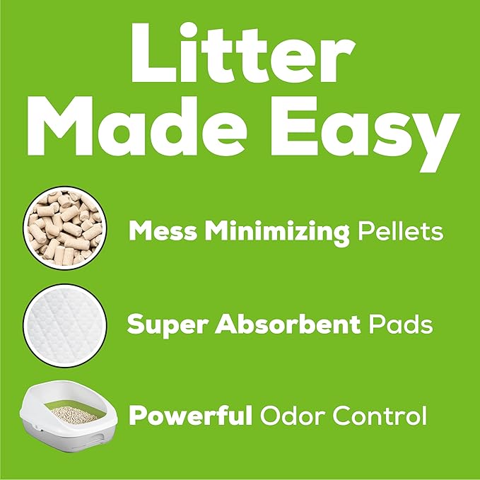 Purina Tidy Cats Non Clumping Litter System, Breeze XL All-in-One Odor Control & Easy Clean Multi Cat Box - 18 lb. Box
