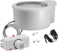 Always Full® 7" Pet Water Bowl and Wall Unit Bundle – Self-Refilling, Clean Filtered Water, Easy Home Connection, App-Enabled Hydration Tracking, Cat and Dog Water Bowls