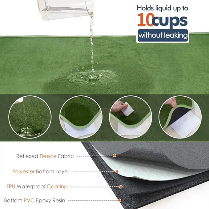 Washable Pee Pads for Dogs, Extra Large Reusable Dog Pee Pad, Waterproof Pet Mat, Dog Playpen Mats for Puppy Training Whelping Playpen Pads