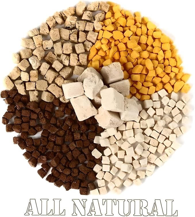 Organic Freeze Dried Dog & Cat Treats - Single Ingredient, Grain Free Food Toppers for Healthy Pets, No Fillers or Preservatives (3 Bag, Beef)