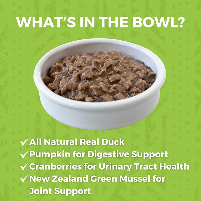 KOHA Minimal Ingredient Duck Stew for Cats, High Protein Limited Ingredient Wet Cat Food, 5.5oz Cans (Case of 24)