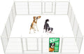 FXW Rollick Unleashed Dog Playpen for Indoor, Yard, RV Camping, 32 inch 16 Panels for Medium and Large Dogs, White│Patented