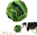 Pet Snuffle Ball, Puzzle Sniffing Interactive Dog Ball for Blind Dogs Training Stress Relief Dog Enrichment Toys Treat Machine Washable (20cm, Gradient Green)