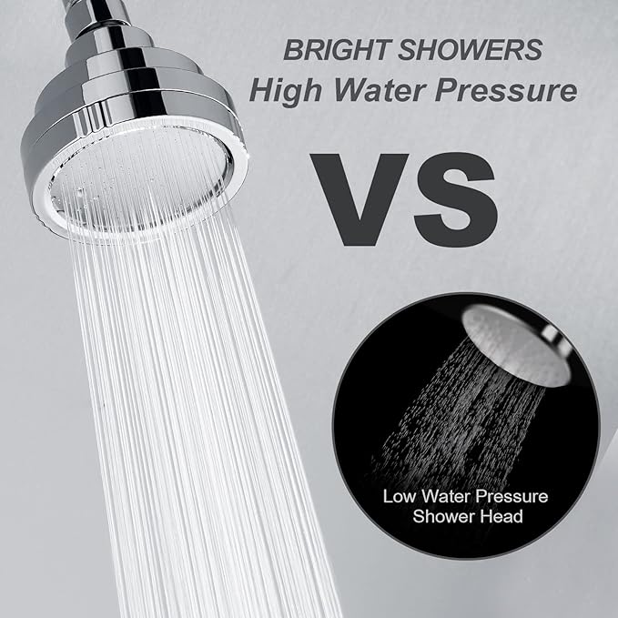 High Pressure Rain Shower Head, Angle Adjustable