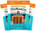 Collagen Rolls - 6" Collagen Rolls for Dogs - Long Lasting Healthy Joint Support - Rawhide Alternative - Skin & Coat Health - Made with Real Chicken, Value Pack, 3 Bags, 12 Count