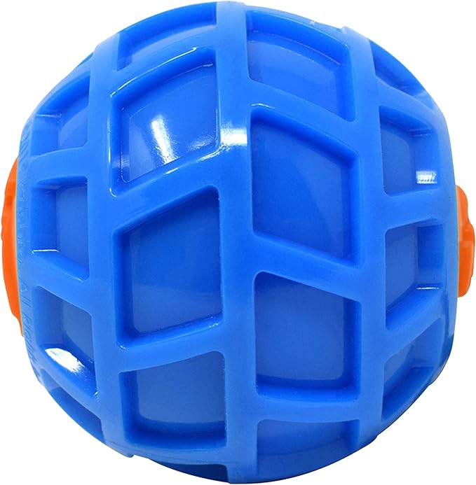 Nerf Dog 2.5in TPR EXO Squeak Ball - Blue/Orange