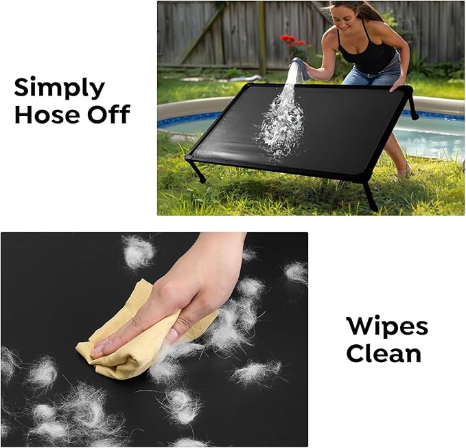Veehoo Chew Proof Elevated Dog Bed, Durable Raised Dog Training Platform, Platform Dog Beds for Large Dogs, Raised Pet Cot Training System for Place, Agility, Indoor or Outdoor, CWC2420CP