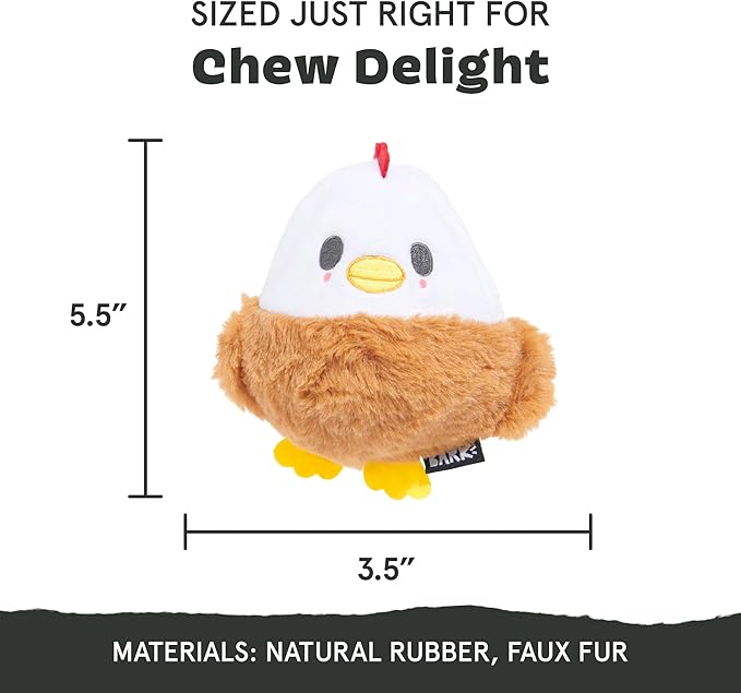 Barkbox Hatch Me If You Can Dog Toy for Medium to Large Aggressive Chewers Two-Layer Tearable Toy with Hidden Surprise Inside for Interactive Playtime