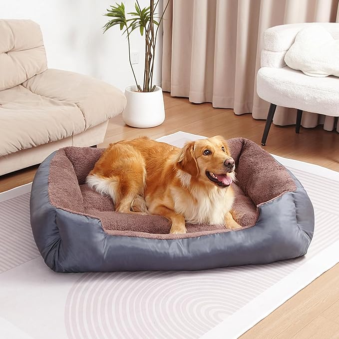 Dog Bed for Medium Size Dogs, Pet Couch Bed with Durable Fabric and Anti-Slip Bottom