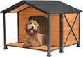 Extra Large Dog House Outdoor Weatherproof, Strong Metal Chew Proof Frame Dog Kennel for Small Medium Large Dogs