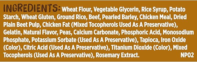 Nutrish Rachael Ray Soup Bones Dog Treats, Beef & Barley Flavor, 6 Bones (Pack of 2)