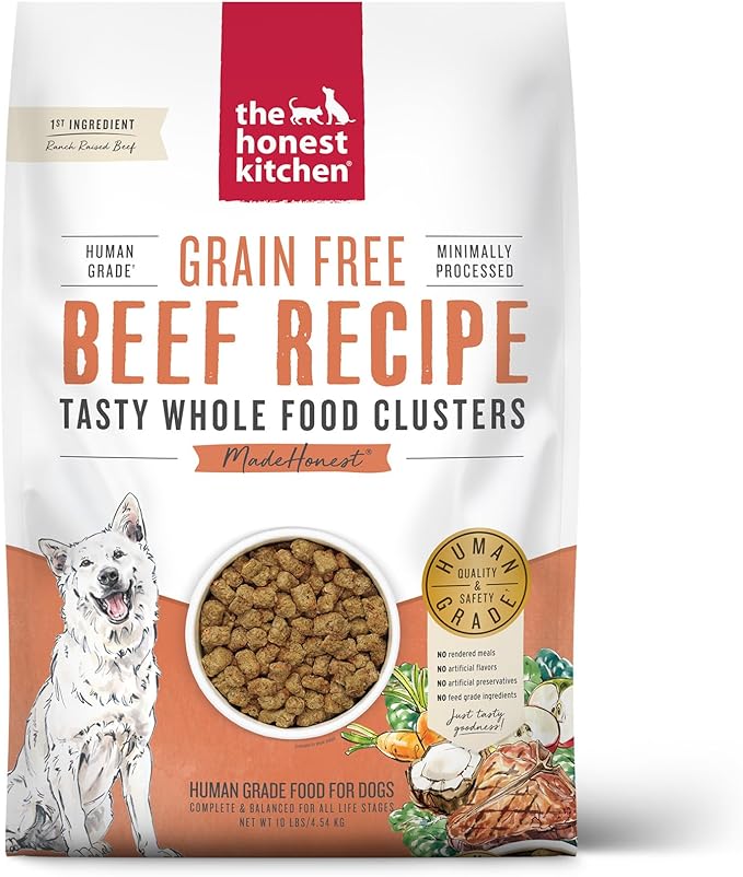 The Honest Kitchen Whole Food Clusters Dog Grain Free Beef 10 lb Bag