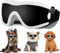 Small Dog Sunglasses with Adjustable Strap UV Protection, Winproof Puppy Sunglasses, Suitable for Dogs Eyes Protection，Soft Dog Goggles