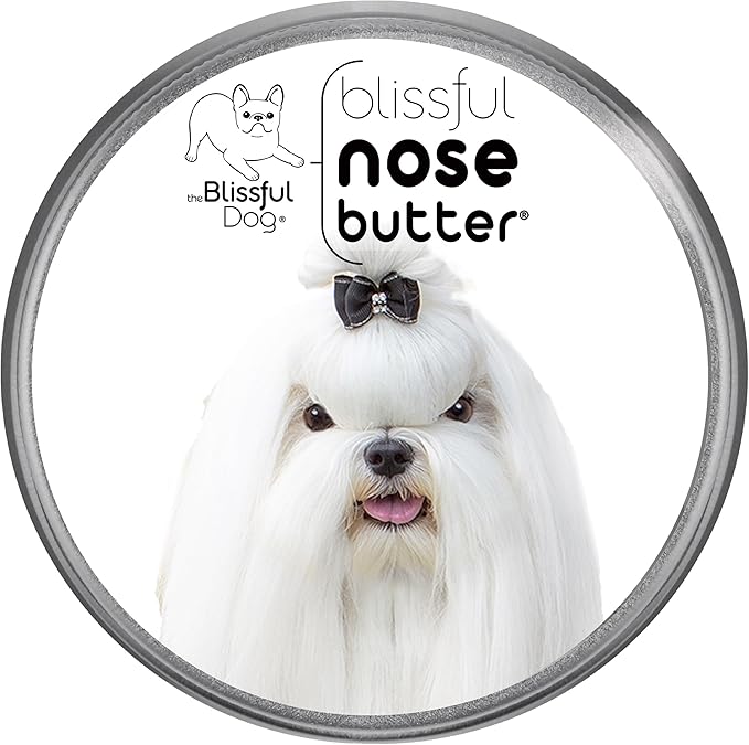 The Blissful Dog Maltese Unscented Nose Butter - Dog Nose Butter, 4 Ounce