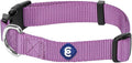 Blueberry Pet Essentials Matching Medium Dog Collar | Adjustable Classic Solid Color Nylon Dog Collars for Medium Dogs | Purple Dog Collar for Medium Dogs