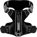 BARKBAY Dog Harness No Pull with ID Tag Pocket - Heavy Duty, Reflective, Easy Control for Large Dogs(Black,S)