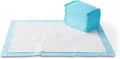 Amazon Basics X-Large Absorbent Puppy Pads, Leak-Proof, Quick-Dry, 28 x 34 Inches, Pack of 50, Blue & White