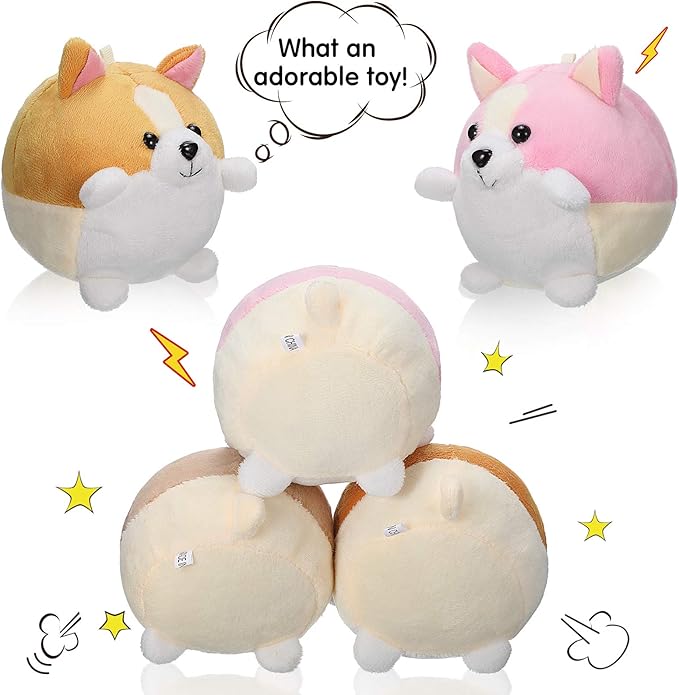 Skylety 12 Pack 5" Mini Dog Stuffed Animals Stuffed Puppies Bulk Small Plush Dogs Cute Soft Plush Toy Birthday Gift
