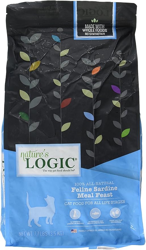 Nature's Logic Sardine Dry Cat Food (1 Pack), 7.7 lb