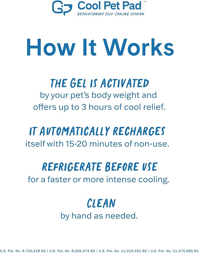 The Green Pet Shop Cool Pet Pad - Extra Large, Disney’s Stitch - Self-Cooling, Pressure Activated Mat for Dogs & Cats from 80+ lbs - Non-Toxic Gel, No Water Needed