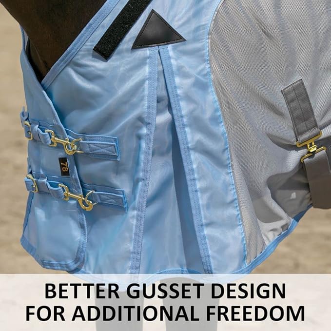 Schneiders Adjusta-Fit Mosquito Mesh Hybrid II Horse Fly Sheets | Ultimate Insect & UV Protection for Equine Comfort