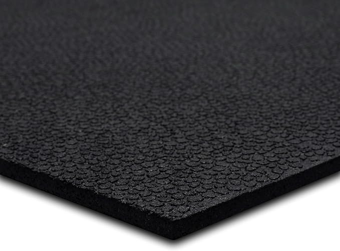 Mohawk Home Heavy Duty Rubber Stall Mat - Gym Floor- Under Dog Crate - All Purpose Utility 2'x2' - 1/2" Thick (Pack of 4)