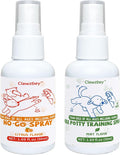 Dog Potty Spray Set, No-Go Spray & Potty Training Spray, Puppy Essentials, Stops Urination & Marking, Indoor and Outdoor Use (1.69 fl oz)