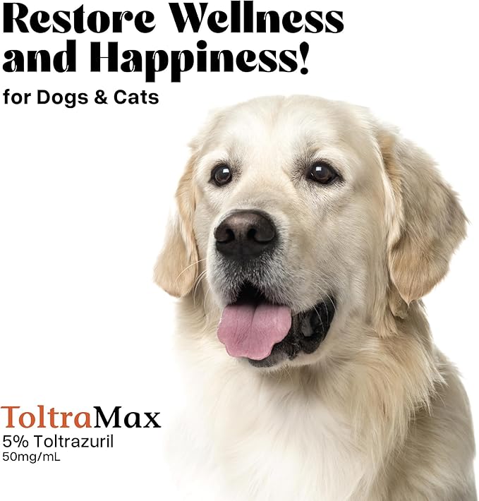 Toltrazuril 5.0% for Horses, Dogs, Cats, 240mL/8.1 Ounce, for Non-Food Chain Animals