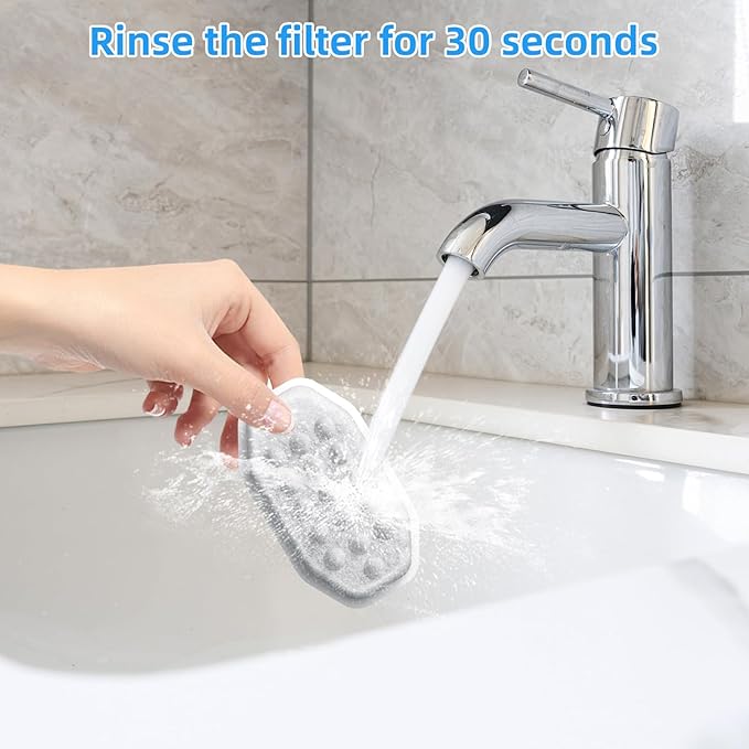20 Pack Cat Water Fountain Filters-Cat Fountain Replacement Filters for Stainless Steel 3.2L/108oz Adjustable Water Flow Cat Fountain(10 Pack Pet Water Filter Refills+10 Pack Sponges)