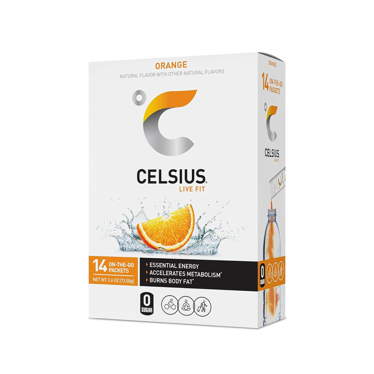 CELSIUS® On-The-Go Powder Sticks Dragonfruit Lime, Essential Energy 2.8 Oz