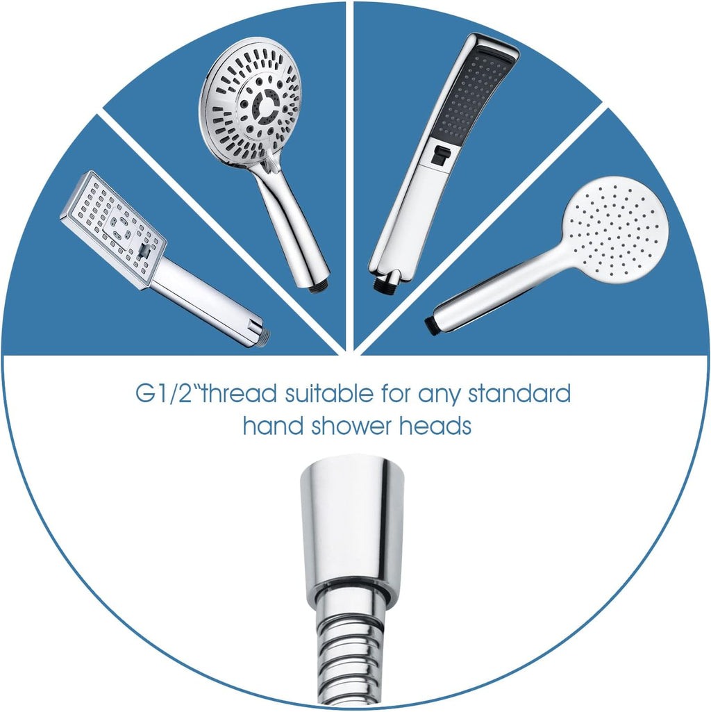 96 Inch Shower Hose for Hand Held Shower Head,Stainless Steel Hose