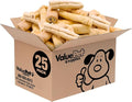 ValueBull Beef Cheek Rolls, Long Lasting Dog Chews, Jumbo 5-6 Inch, 25 Count Bulk Pack - Long Lasting Dog Chews, Rich in Collagen, Single Ingredient, Cleans Teeth